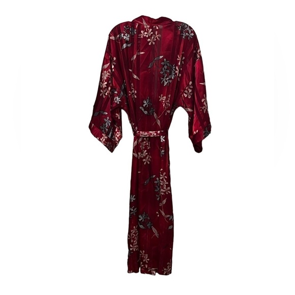 Inner Most vintage red and gray floral long rope with gold metallic accents - Picture 4 of 8